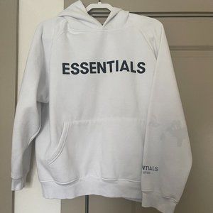 Essentials White Hoodie